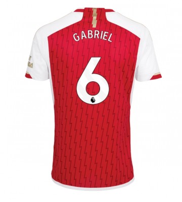 Arsenal Gabriel Magalhaes #6 Hjemmebanetrøje 2023-24 Kort ærmer